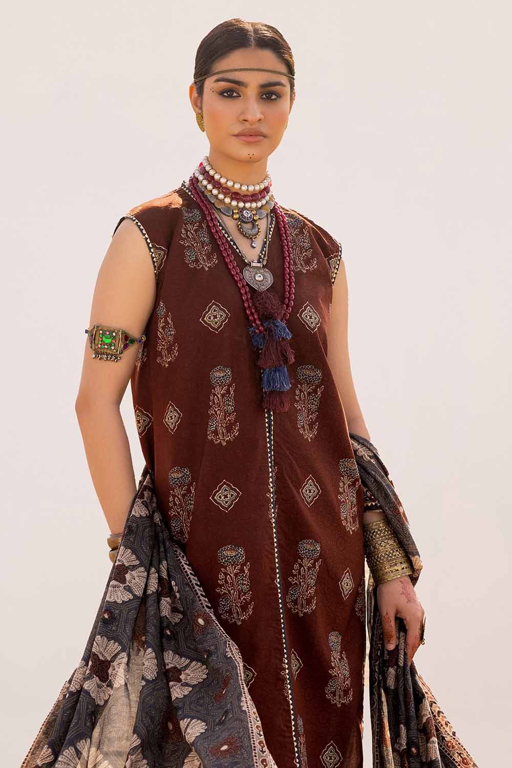 Gul Ahmed | Ajrak Kahani | CL-42120 - Official Gul Ahmed stockist in UK - Sakeena London