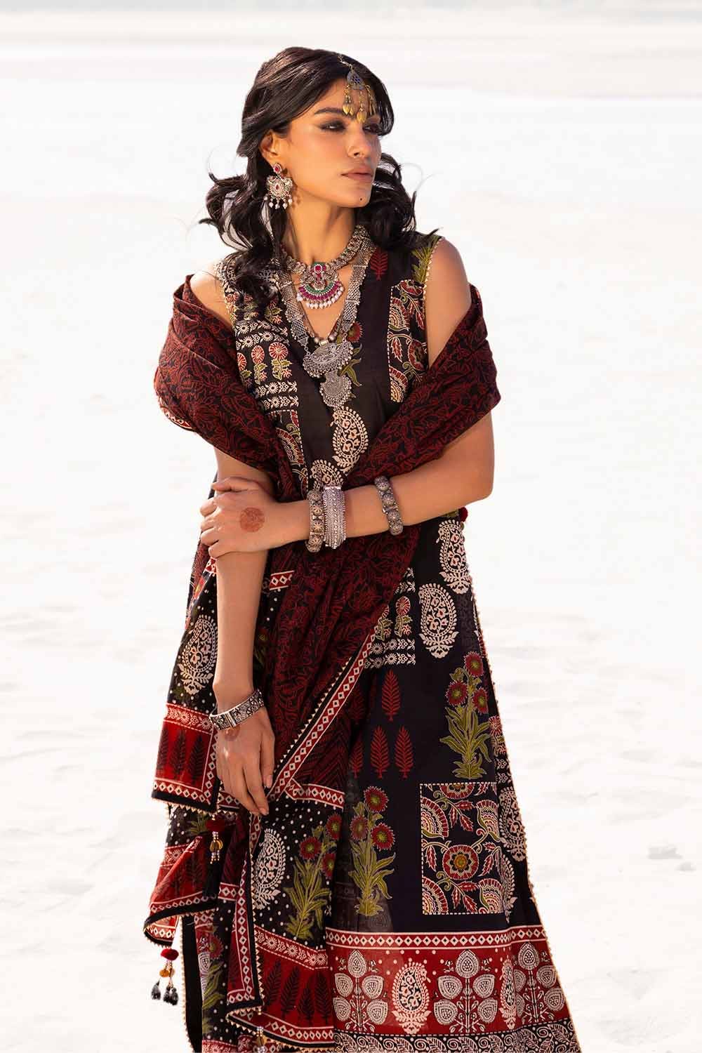 Gul Ahmed | Ajrak Kahani | CL-42246 - Official Gul Ahmed stockist in UK - Sakeena London