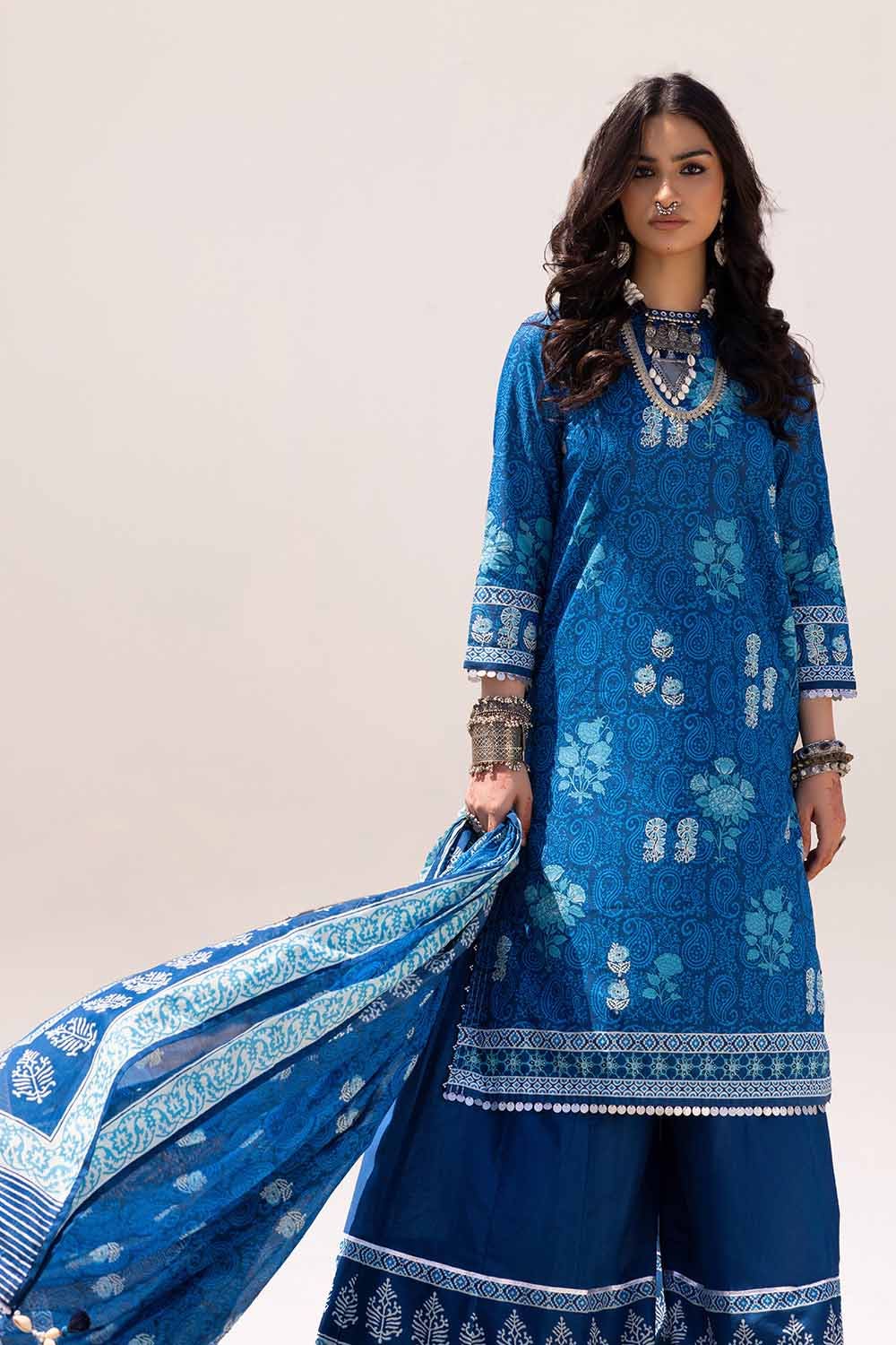 Gul Ahmed | Ajrak Kahani | CL-42247 - Official Gul Ahmed stockist in UK - Sakeena London