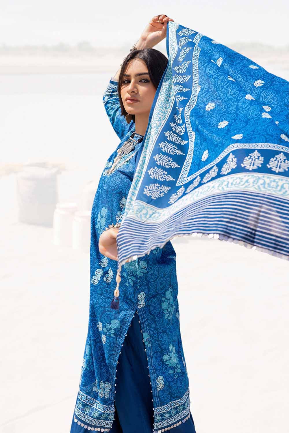 Gul Ahmed | Ajrak Kahani | CL-42247 - Official Gul Ahmed stockist in UK - Sakeena London