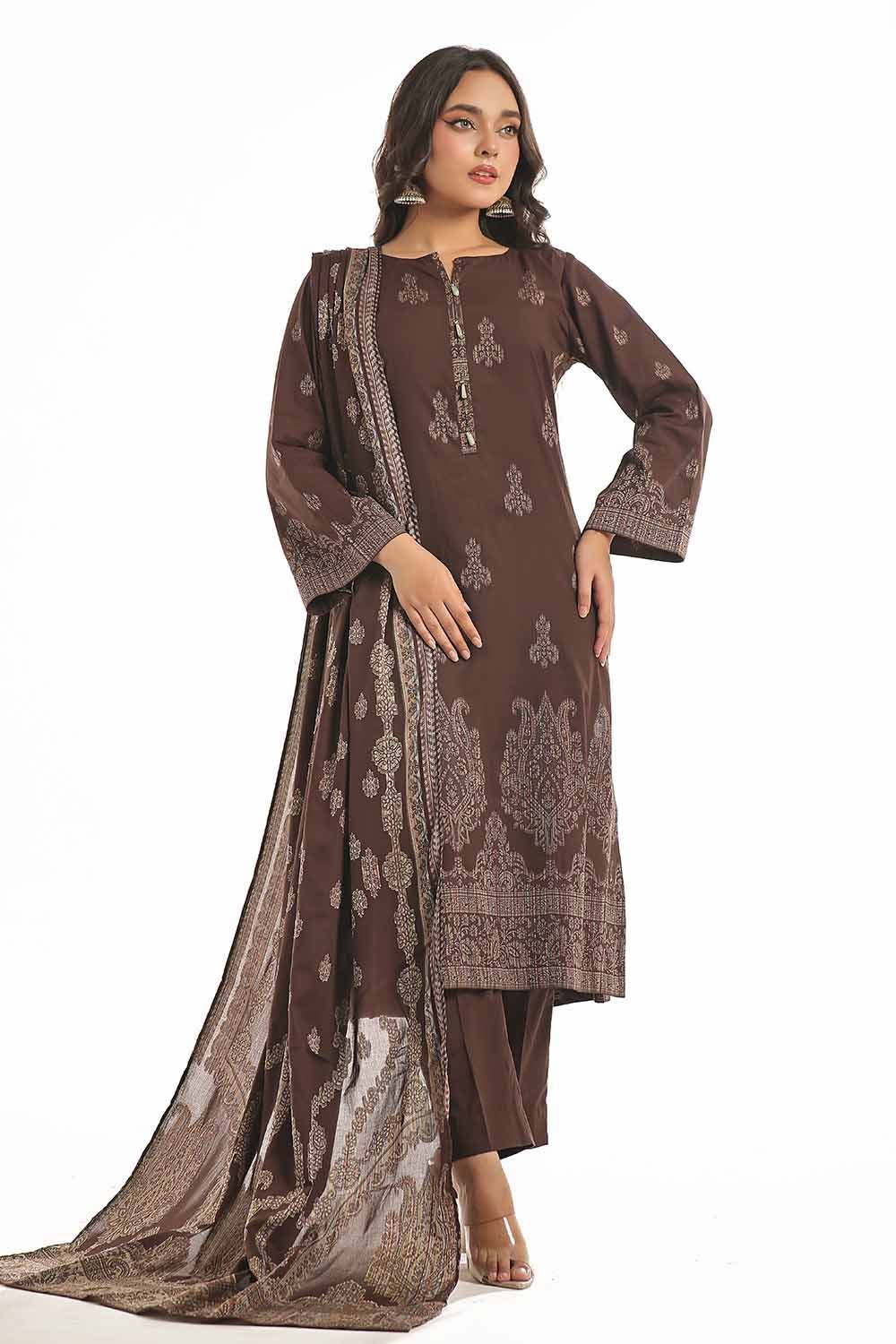 Gul Ahmed | Special Jacquard Collection | CLF-42020 A - Official Gul Ahmed stockist in UK - Sakeena London