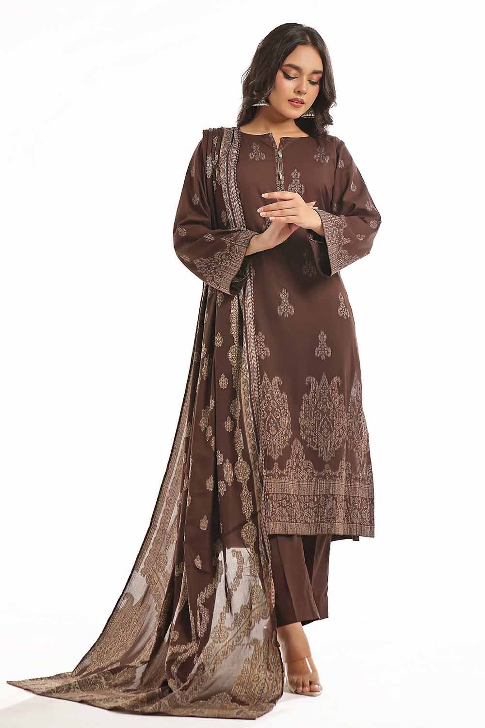 Gul Ahmed | Special Jacquard Collection | CLF-42020 A - Official Gul Ahmed stockist in UK - Sakeena London