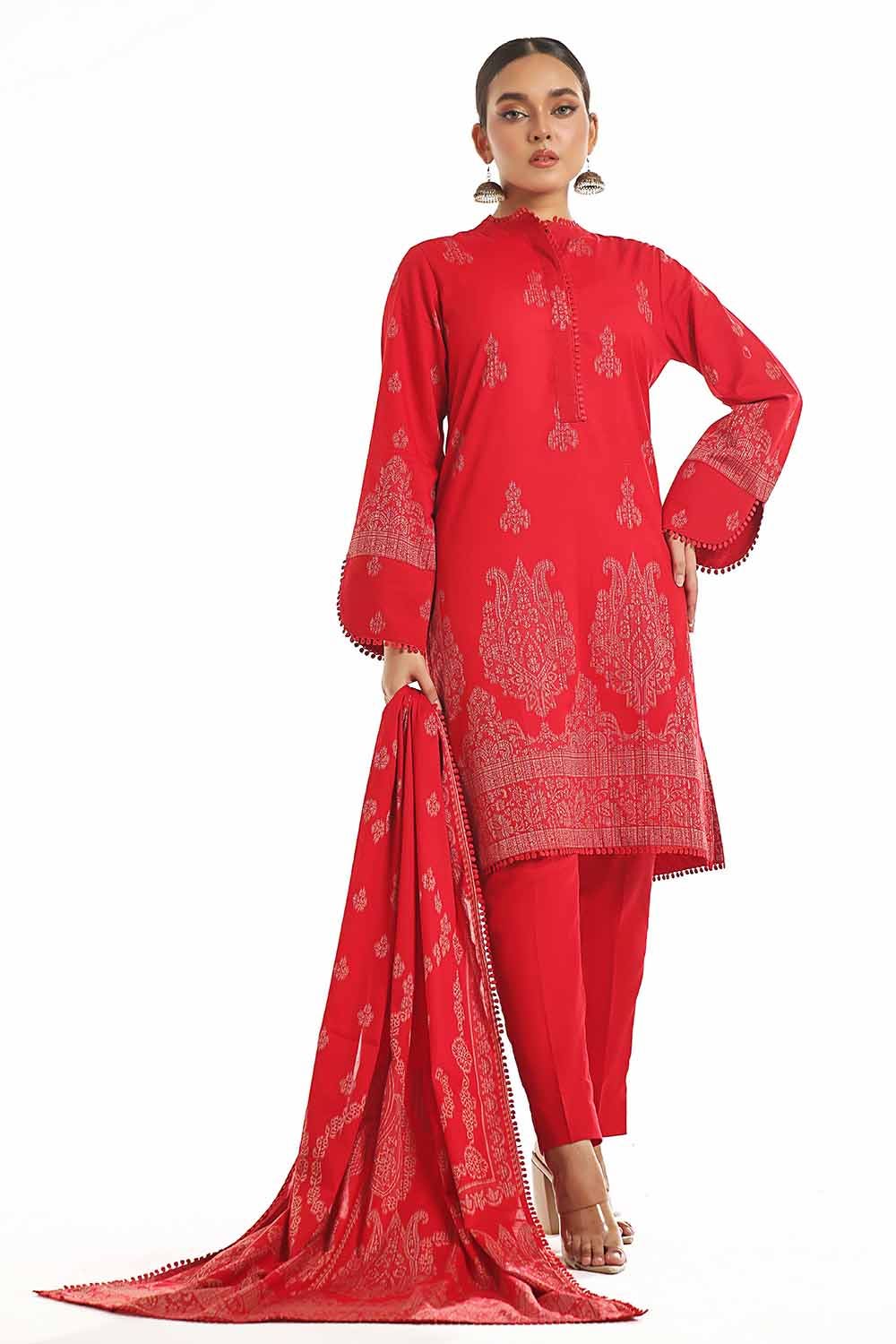 Gul Ahmed | Special Jacquard Collection | CLF-42020 B - Official Gul Ahmed stockist in UK - Sakeena London