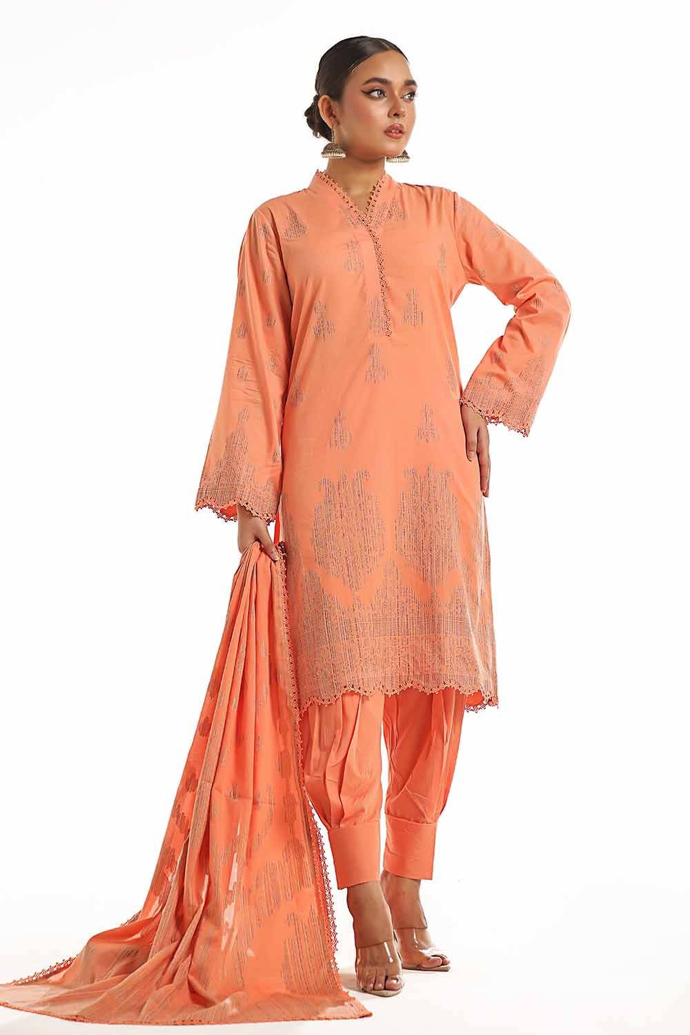 Gul Ahmed | Special Jacquard Collection | CLF-42020 C - Official Gul Ahmed stockist in UK - Sakeena London
