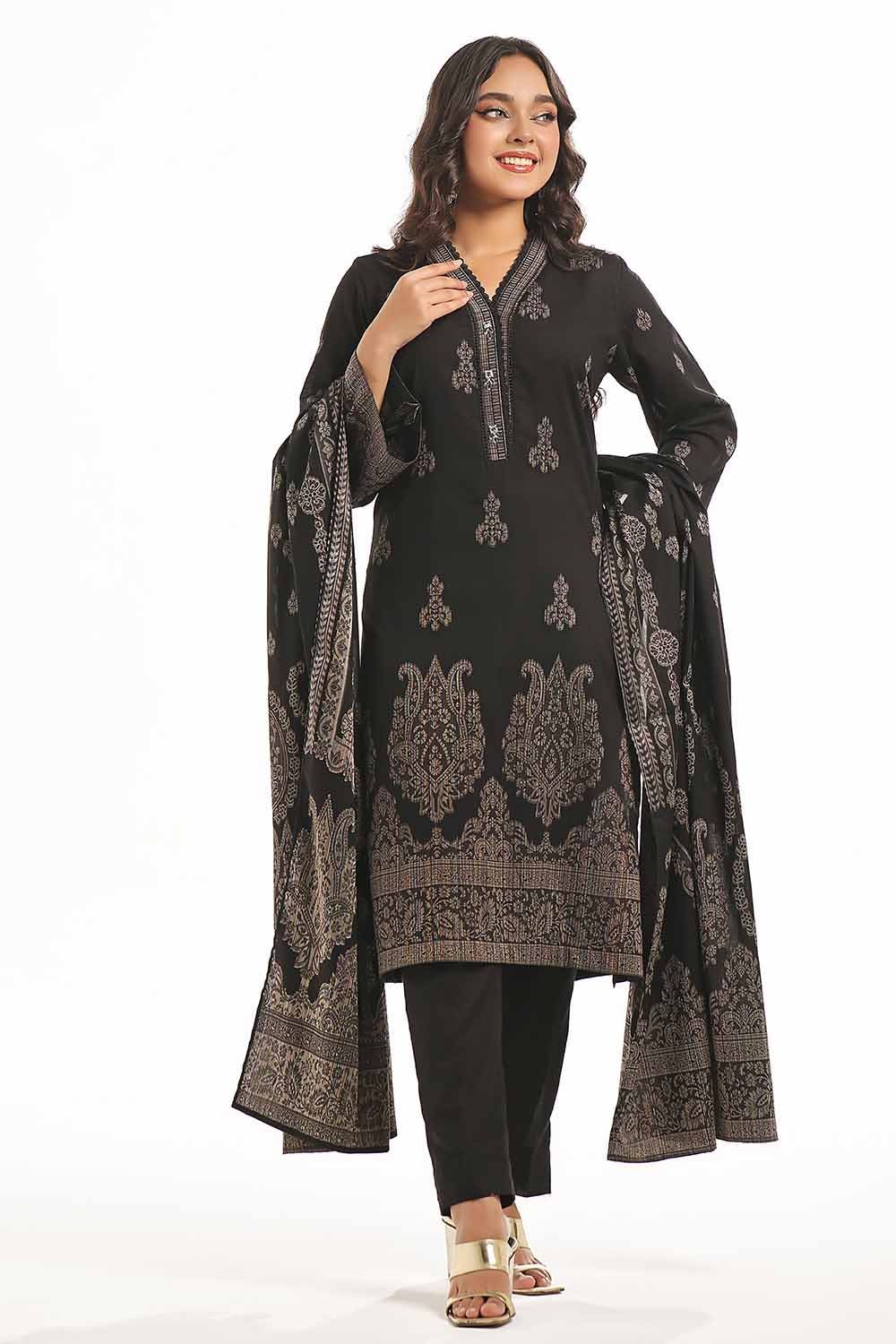 Gul Ahmed | Special Jacquard Collection | CLF-42020 D - Official Gul Ahmed stockist in UK - Sakeena London