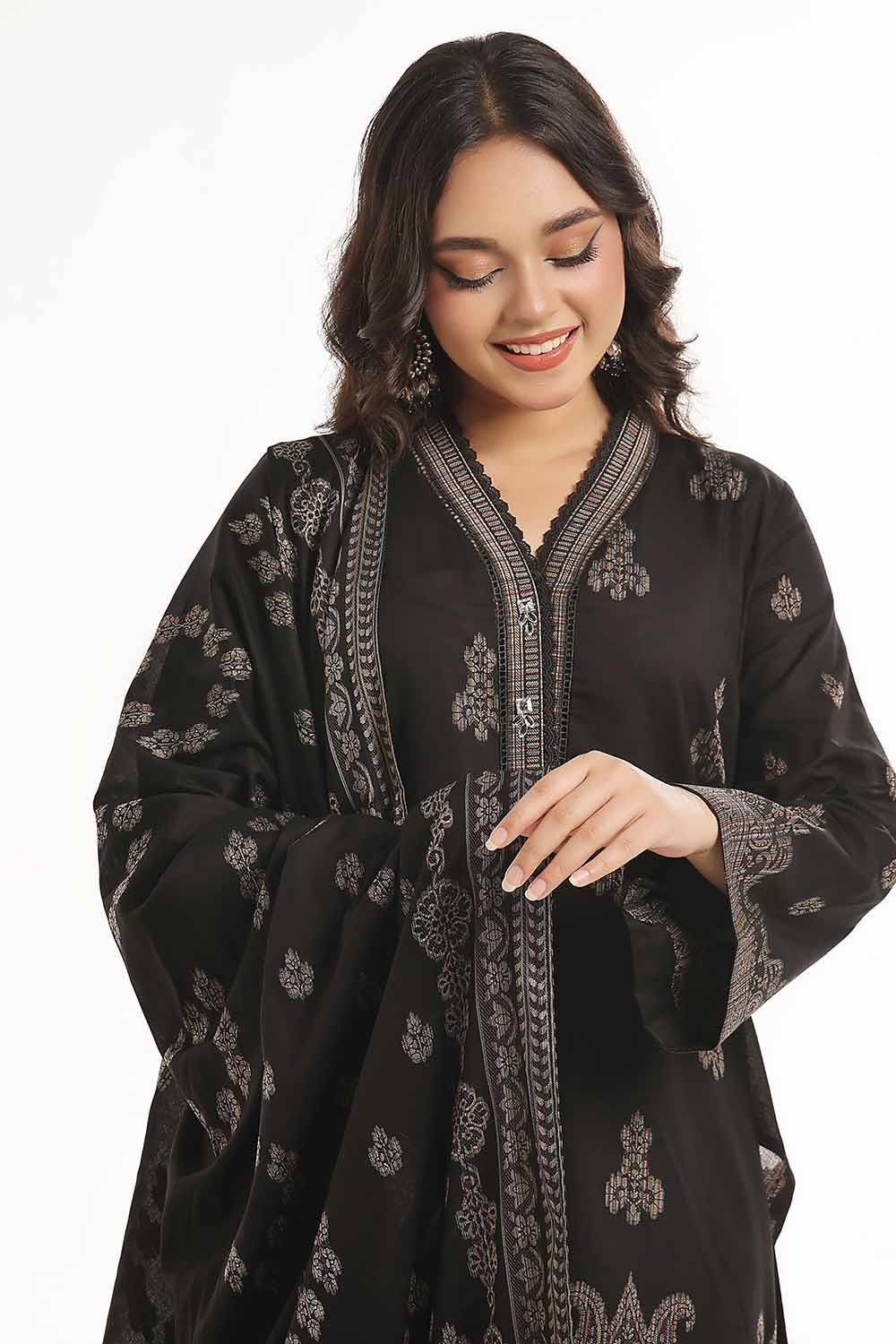 Gul Ahmed | Special Jacquard Collection | CLF-42020 D - Official Gul Ahmed stockist in UK - Sakeena London