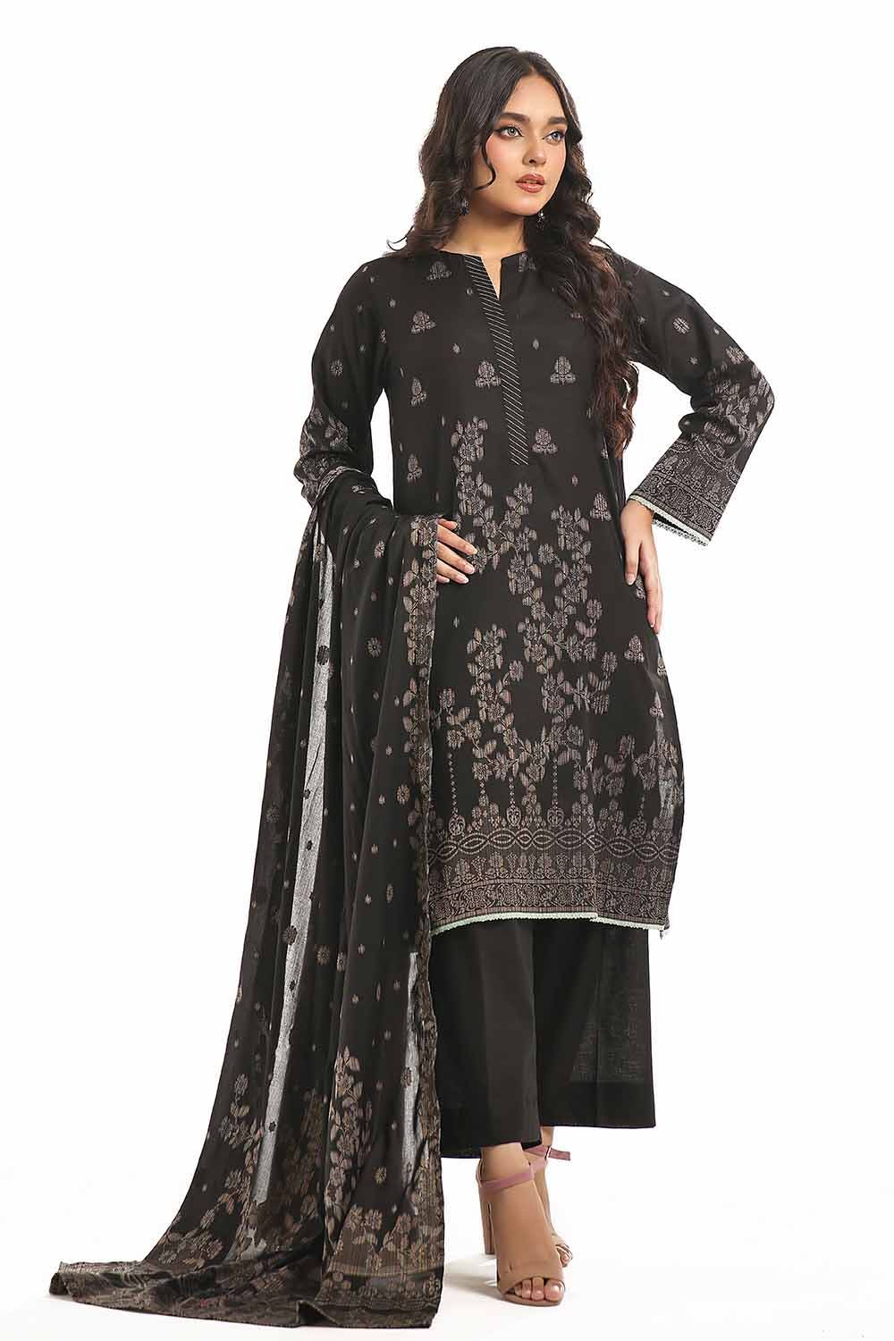 Gul Ahmed | Special Jacquard Collection | CLF-42021 B - Official Gul Ahmed stockist in UK - Sakeena London