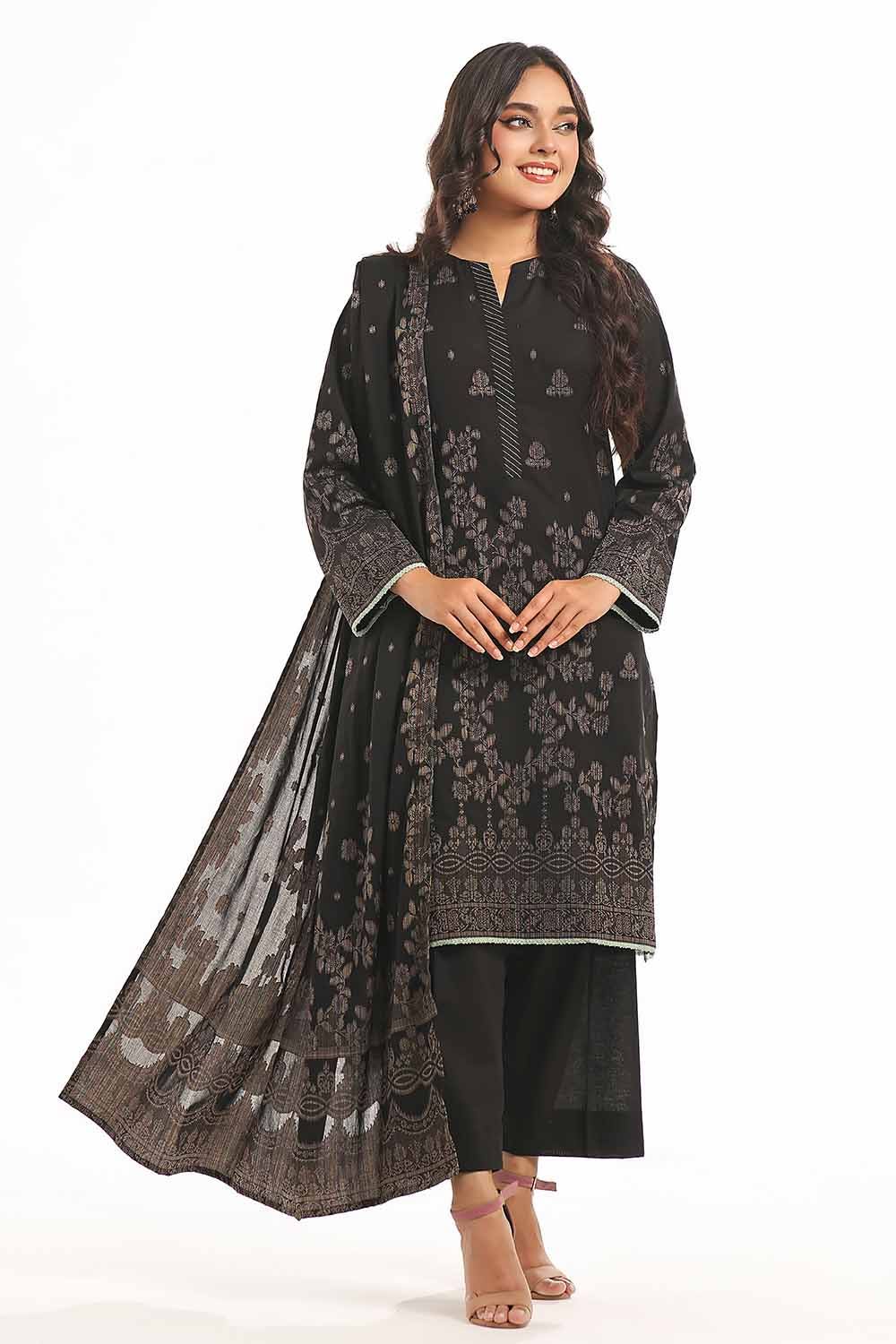 Gul Ahmed | Special Jacquard Collection | CLF-42021 B - Official Gul Ahmed stockist in UK - Sakeena London
