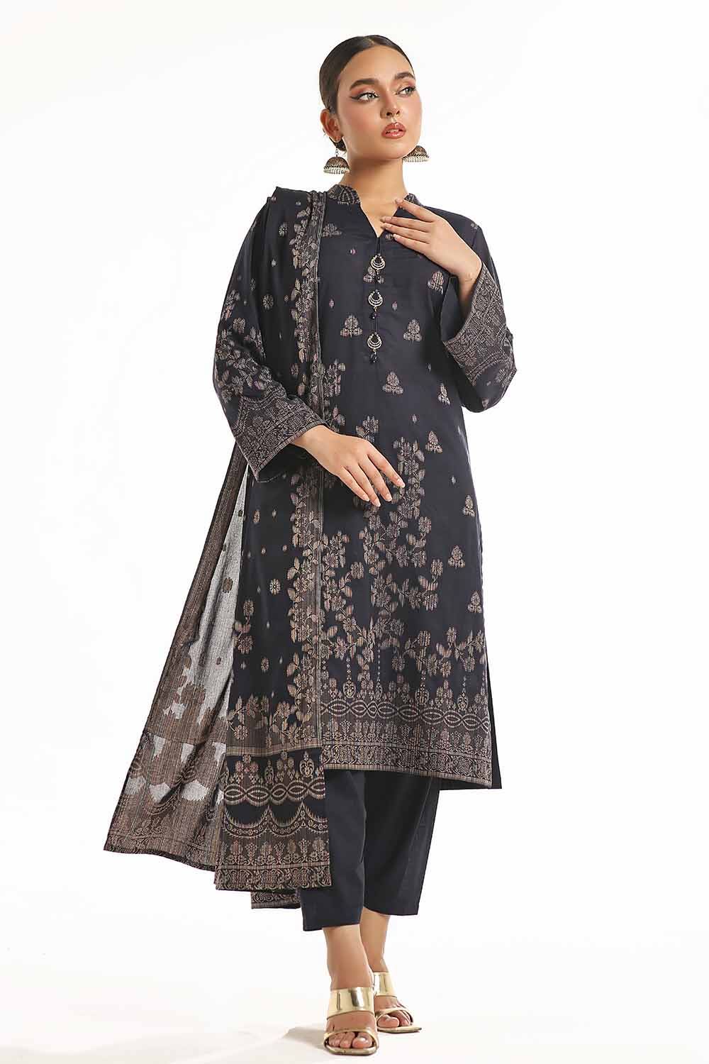 Gul Ahmed | Special Jacquard Collection | CLF-42021 C - Official Gul Ahmed stockist in UK - Sakeena London