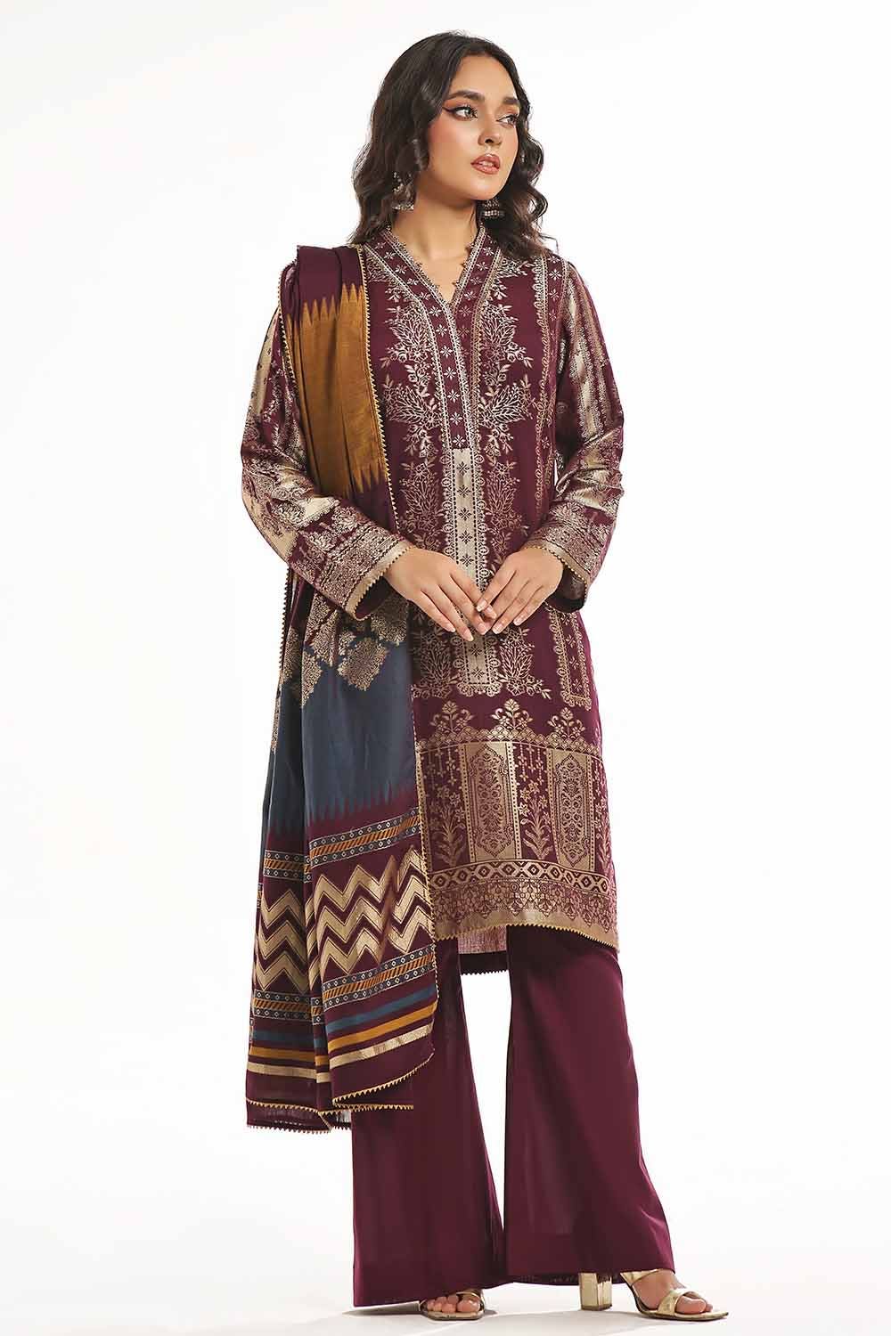 Gul Ahmed | Special Jacquard Collection | CLF-42022 A - Official Gul Ahmed stockist in UK - Sakeena London