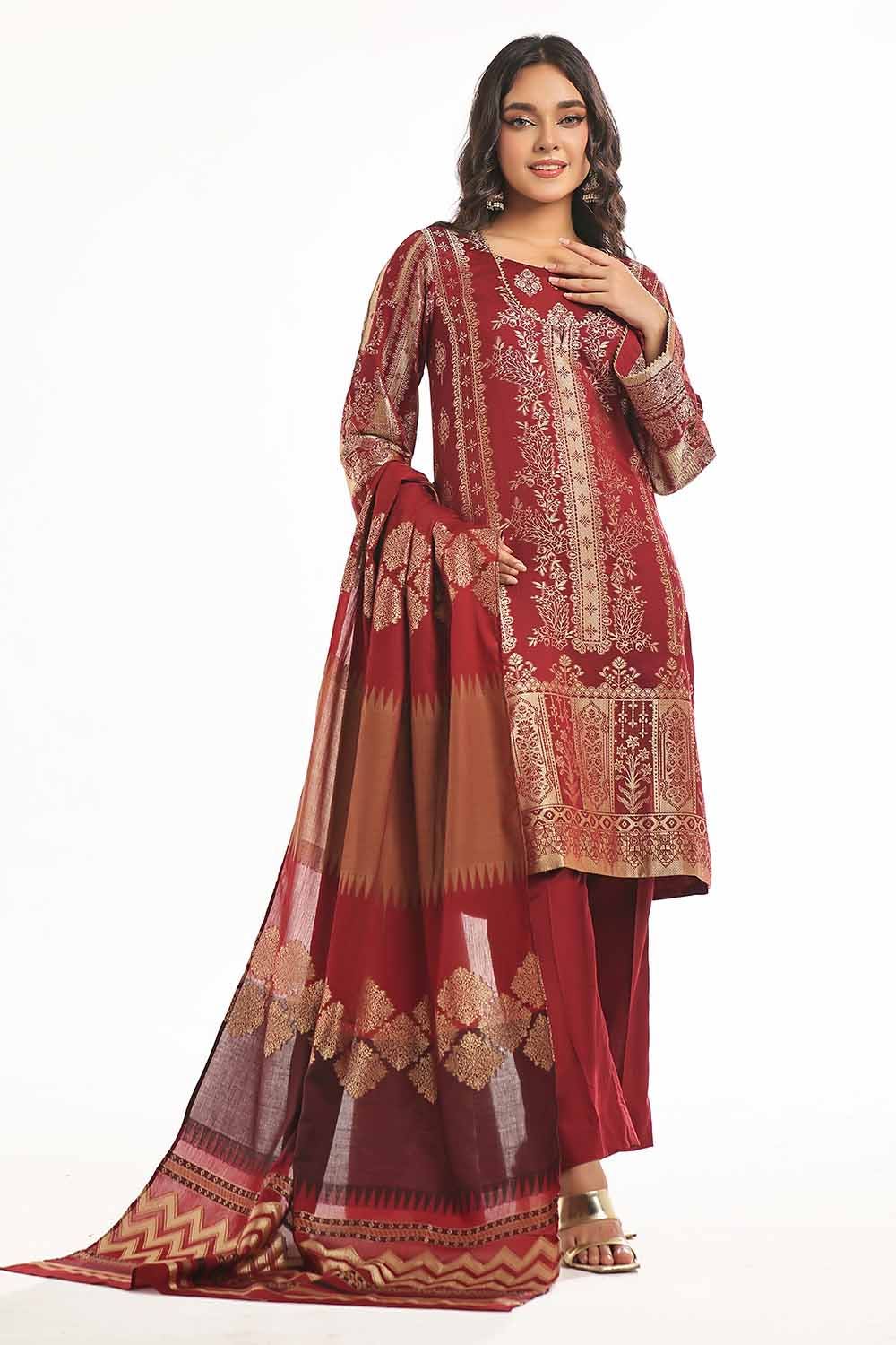 Gul Ahmed | Special Jacquard Collection | CLF-42022 B - Official Gul Ahmed stockist in UK - Sakeena London