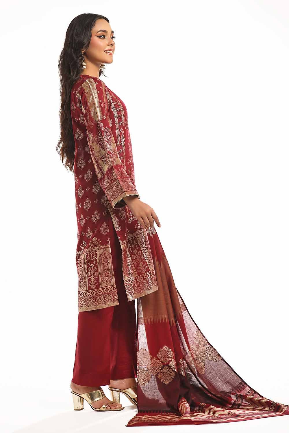 Gul Ahmed | Special Jacquard Collection | CLF-42022 B - Official Gul Ahmed stockist in UK - Sakeena London