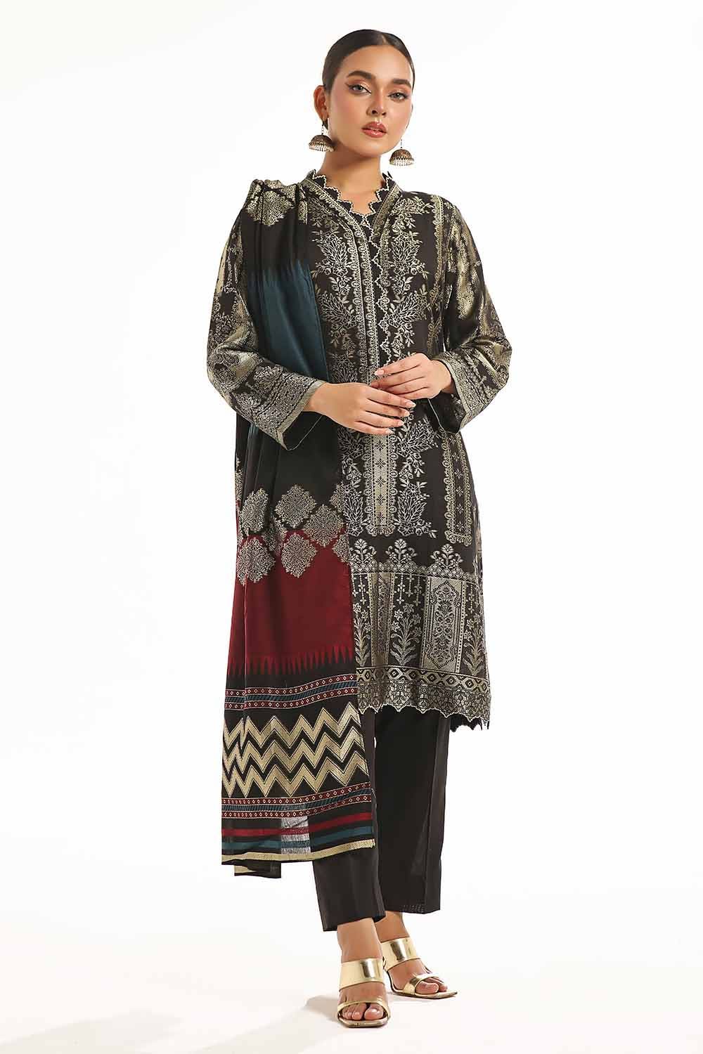 Gul Ahmed | Special Jacquard Collection | CLF-42022 C - Official Gul Ahmed stockist in UK - Sakeena London