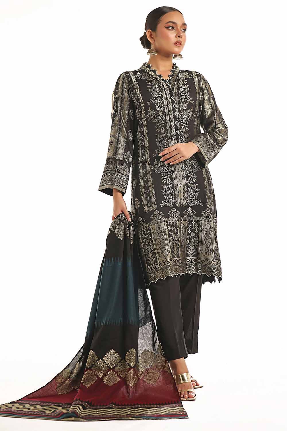 Gul Ahmed | Special Jacquard Collection | CLF-42022 C - Official Gul Ahmed stockist in UK - Sakeena London