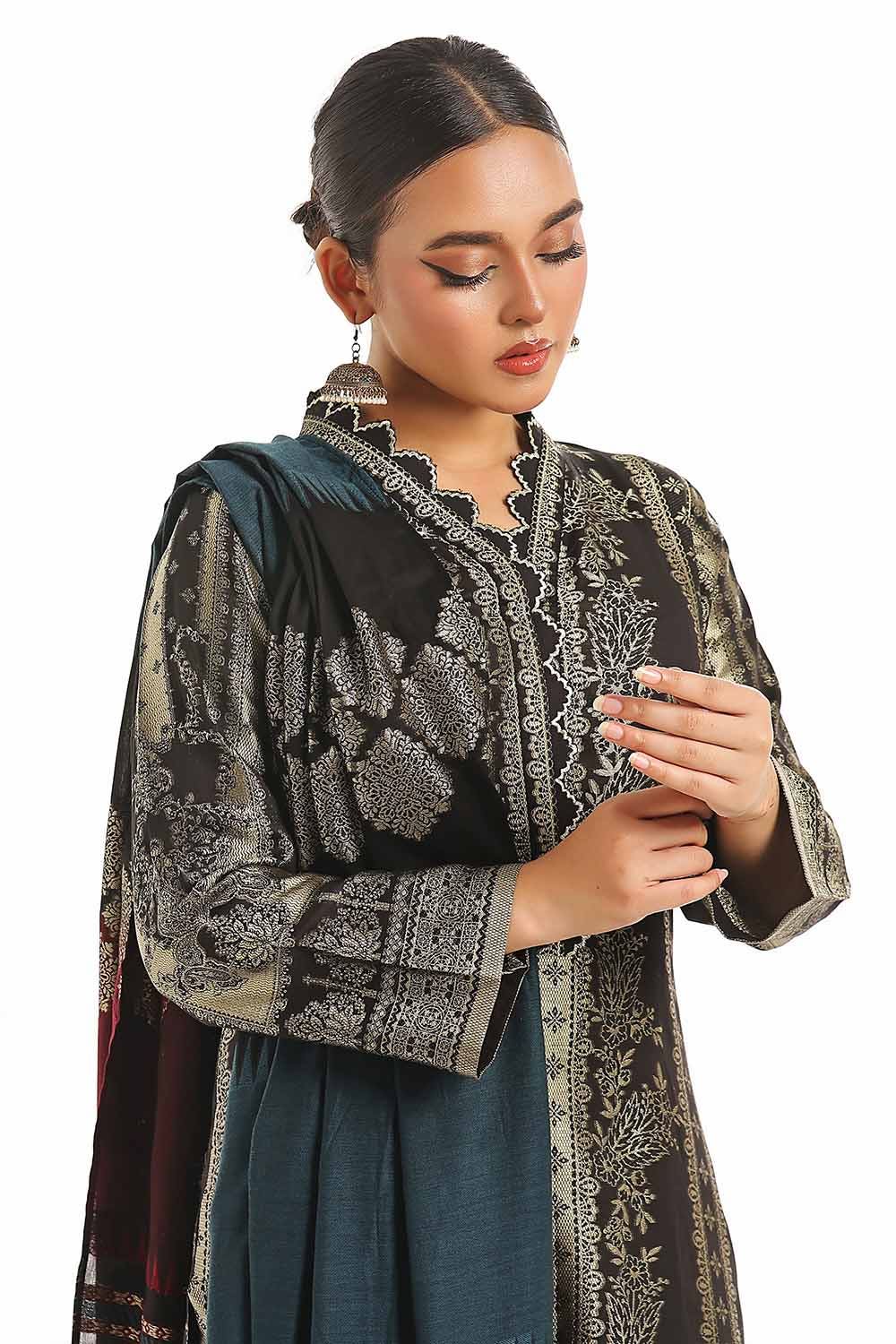 Gul Ahmed | Special Jacquard Collection | CLF-42022 C - Official Gul Ahmed stockist in UK - Sakeena London