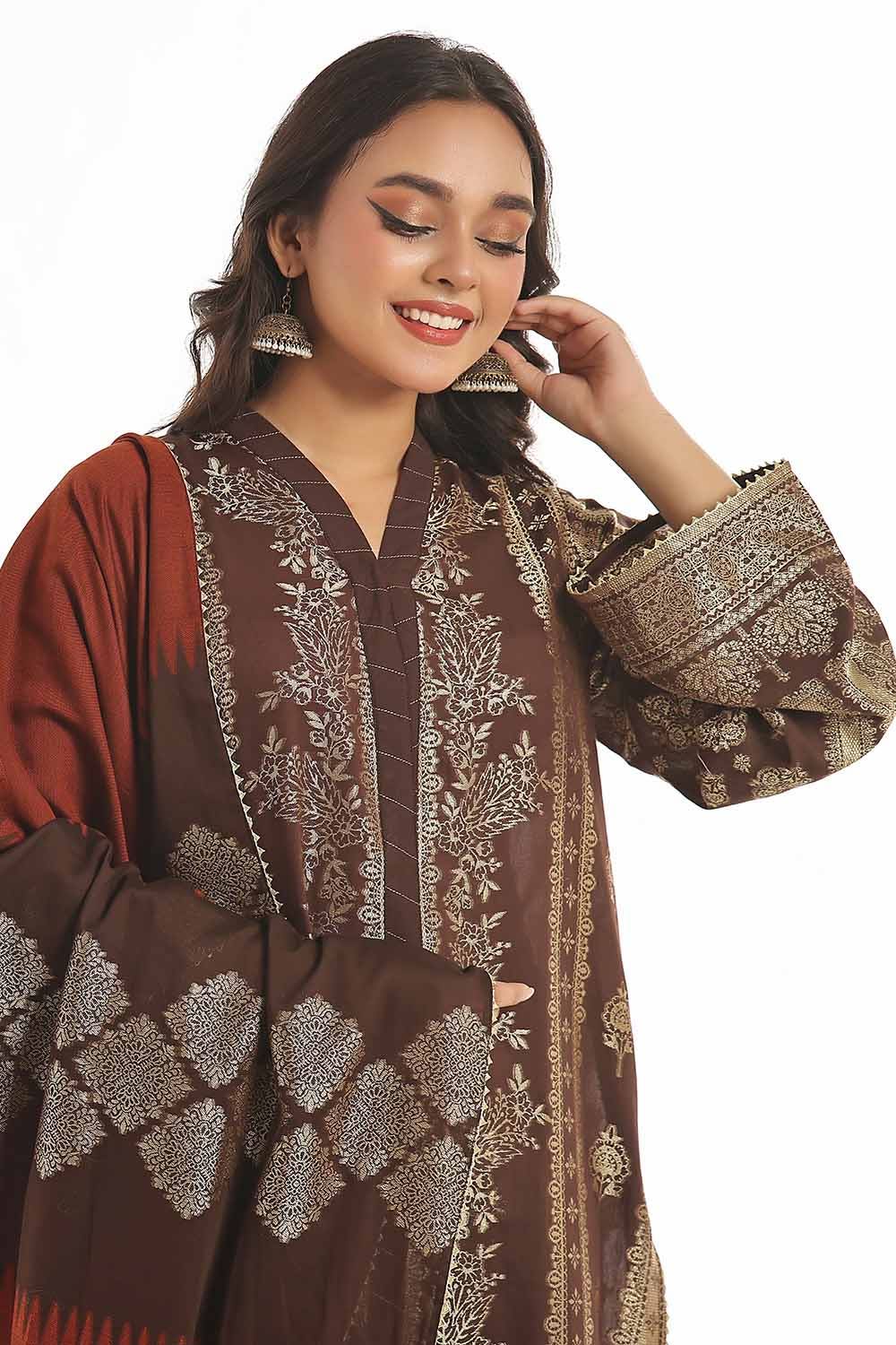 Gul Ahmed | Special Jacquard Collection | CLF-42022 D - Official Gul Ahmed stockist in UK - Sakeena London