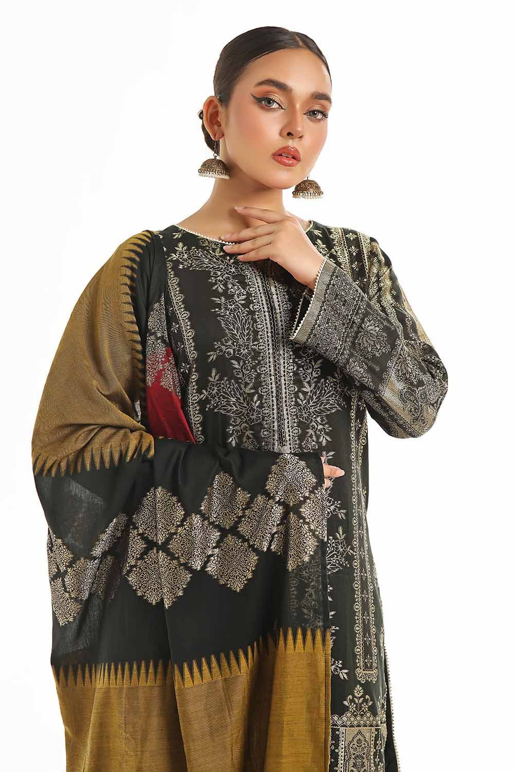 Gul Ahmed | Special Jacquard Collection | CLF-42022 E - Official Gul Ahmed stockist in UK - Sakeena London