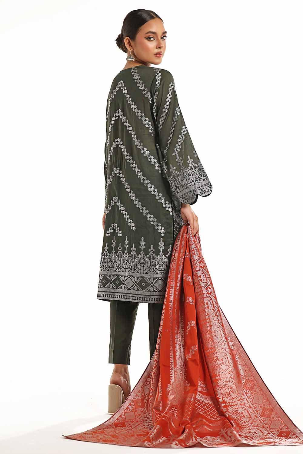 Gul Ahmed | Special Jacquard Collection | CLF-42023 B - Official Gul Ahmed stockist in UK - Sakeena London
