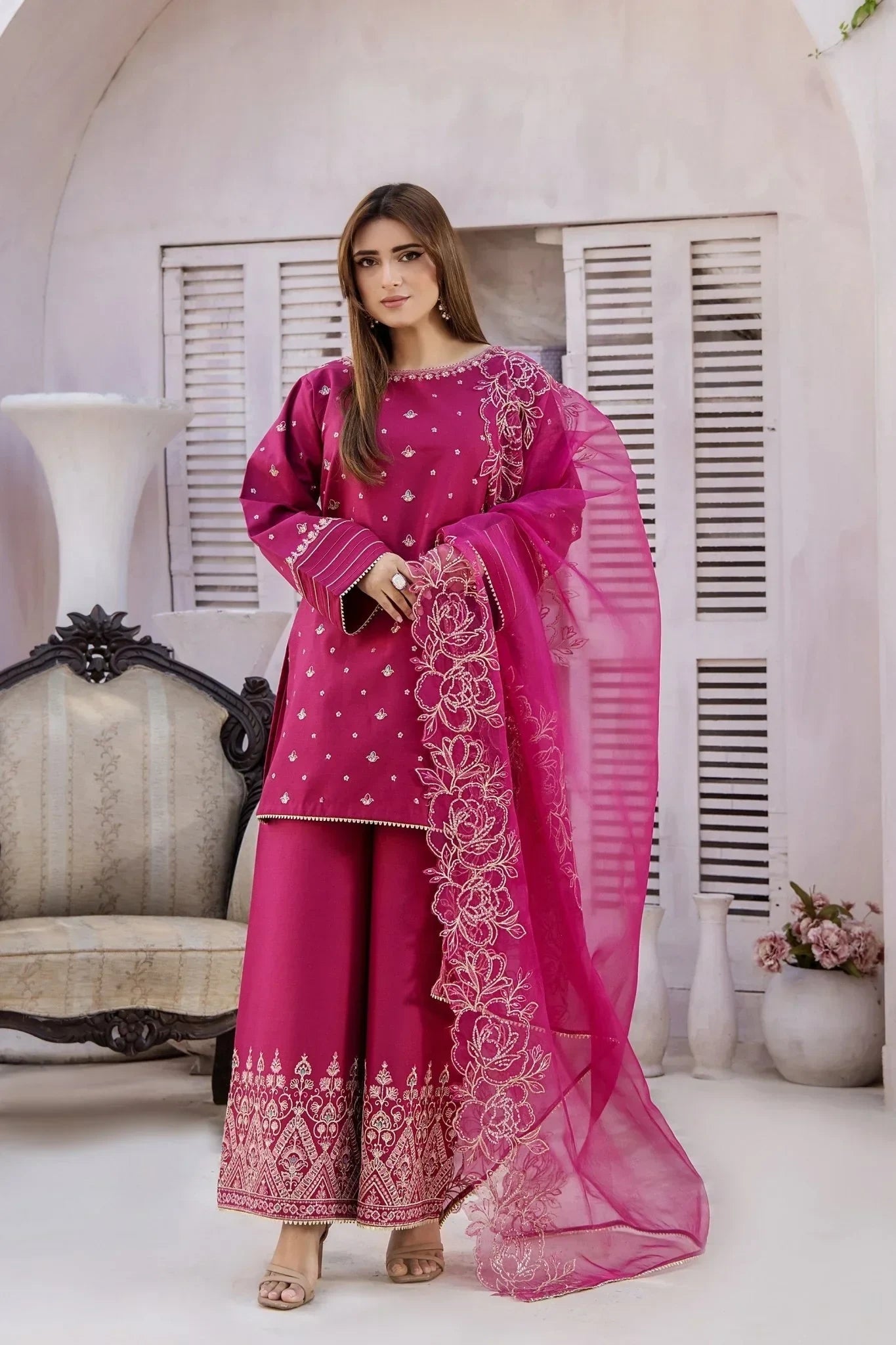 Rajwani | Sohani Casual Pret | CRIMSON - Official Rajwani stockist in UK - Sakeena London