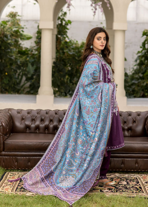 Meem | Winter Collection | PURPLE (KHADDAR) - Official Meem stockist in UK - Sakeena London