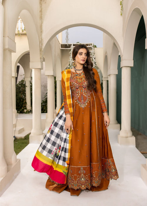 Meem | Winter Collection | RUST (LINEN) - Official Meem stockist in UK - Sakeena London