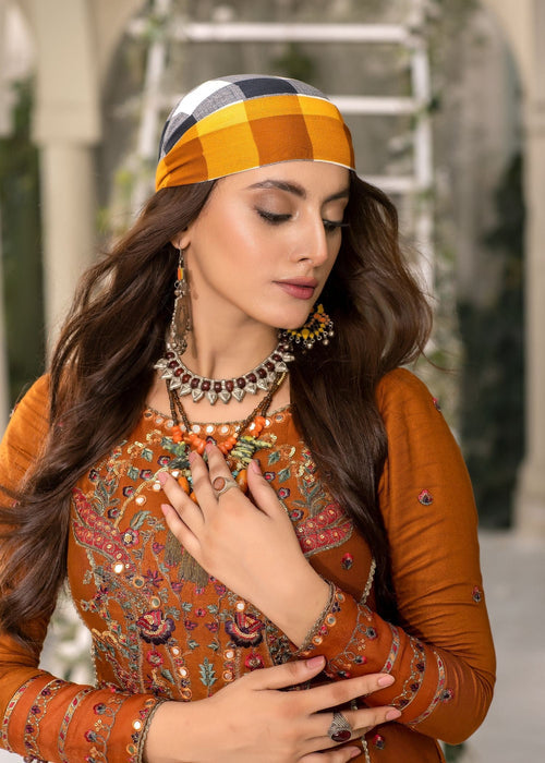 Meem | Winter Collection | RUST (LINEN) - Official Meem stockist in UK - Sakeena London