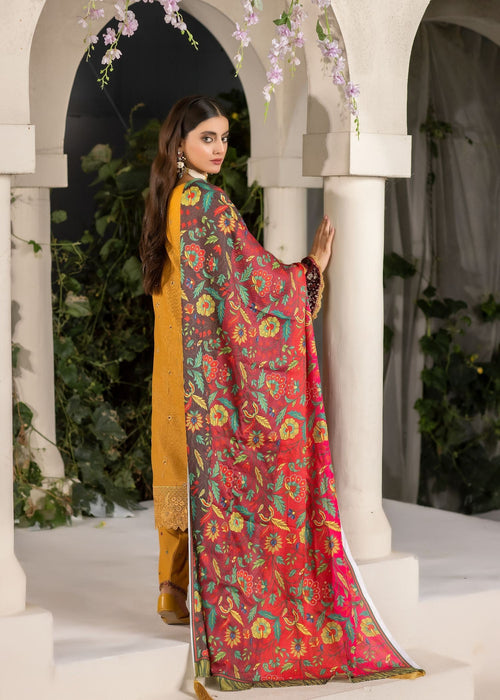 Meem | Winter Collection | MUSTARD (KHADDAR) - Official Meem stockist in UK - Sakeena London