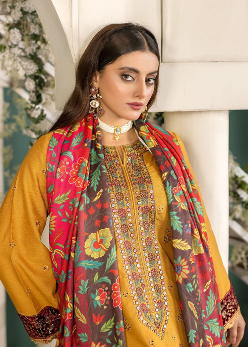 Meem | Winter Collection | MUSTARD (KHADDAR) - Official Meem stockist in UK - Sakeena London