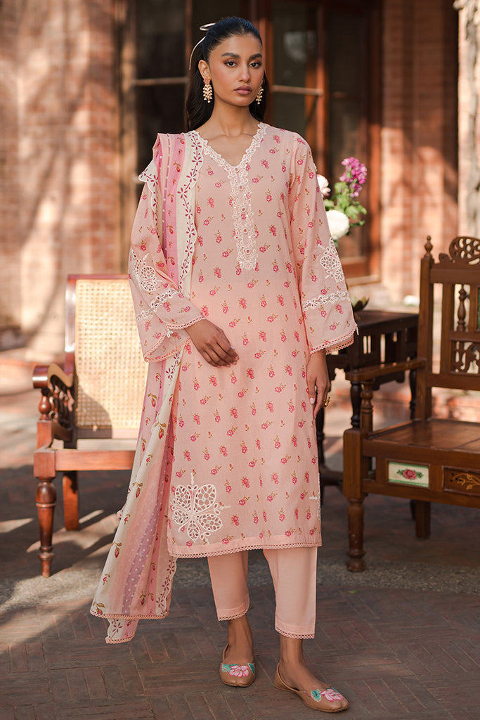 Cross Stitch | Eid Lawn 24 | PEACH GLAM - Official Cross Stitch stockist in UK - Sakeena London