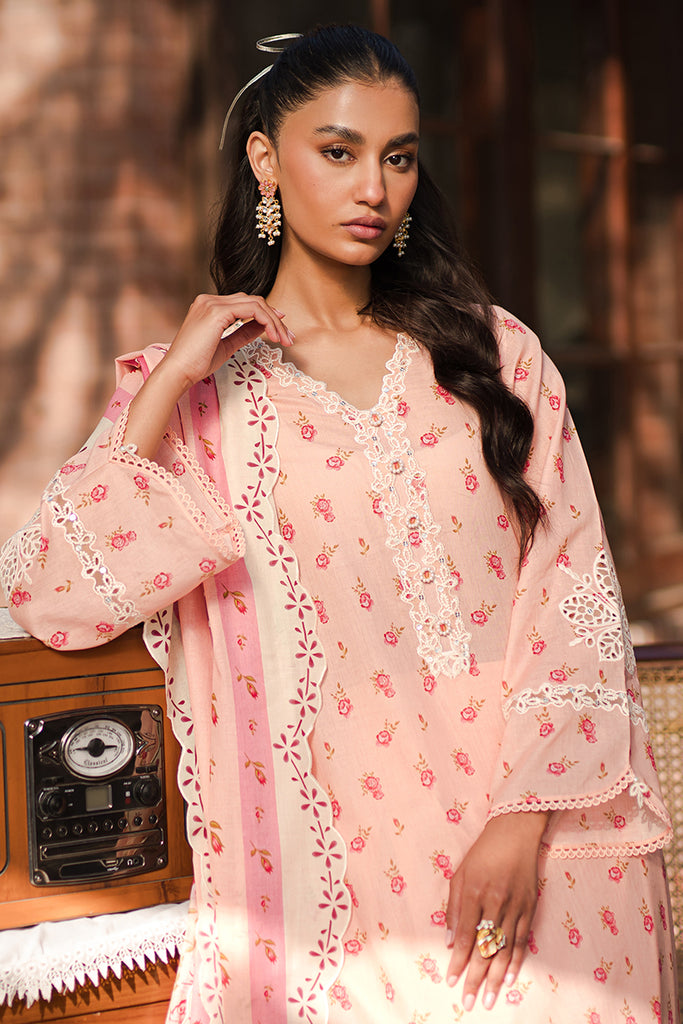 Cross Stitch | Eid Lawn 24 | PEACH GLAM - Official Cross Stitch stockist in UK - Sakeena London