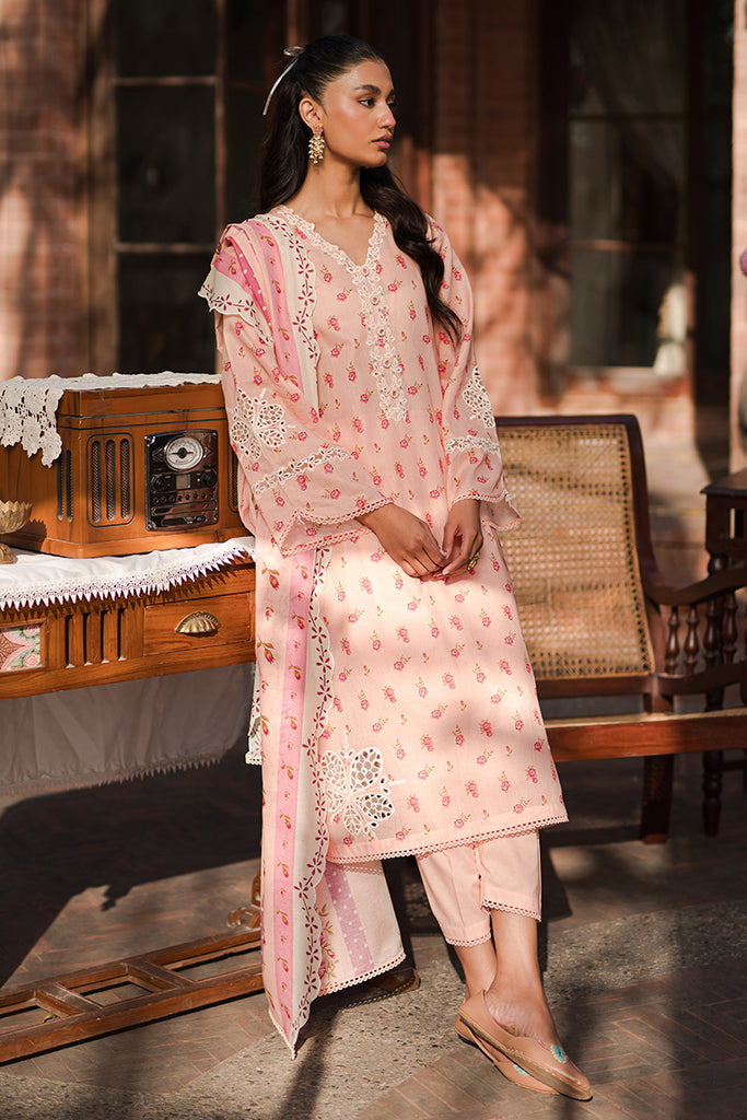 Cross Stitch | Eid Lawn 24 | PEACH GLAM - Official Cross Stitch stockist in UK - Sakeena London