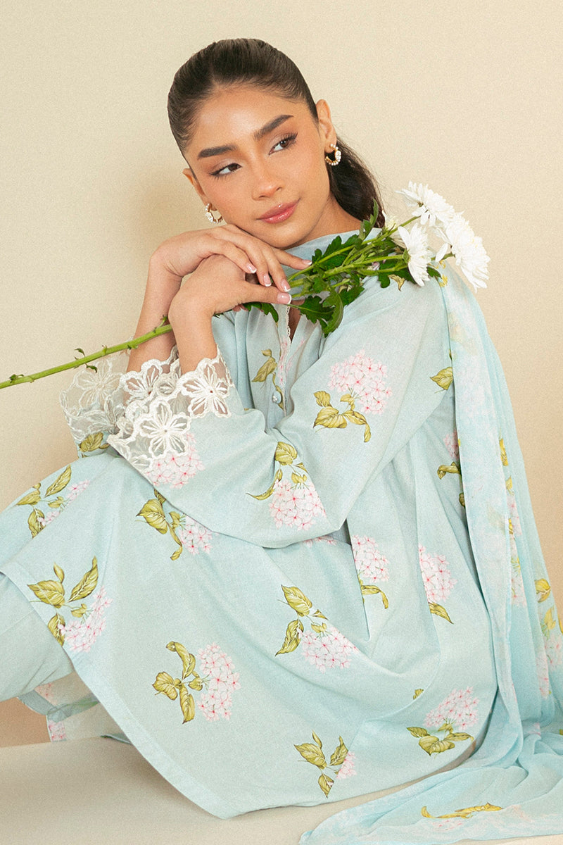 Cross Stitch | Daily Lawn 24 | DIM GRAY-3 PIECE LAWN SUIT - Official Cross Stitch stockist in UK - Sakeena London