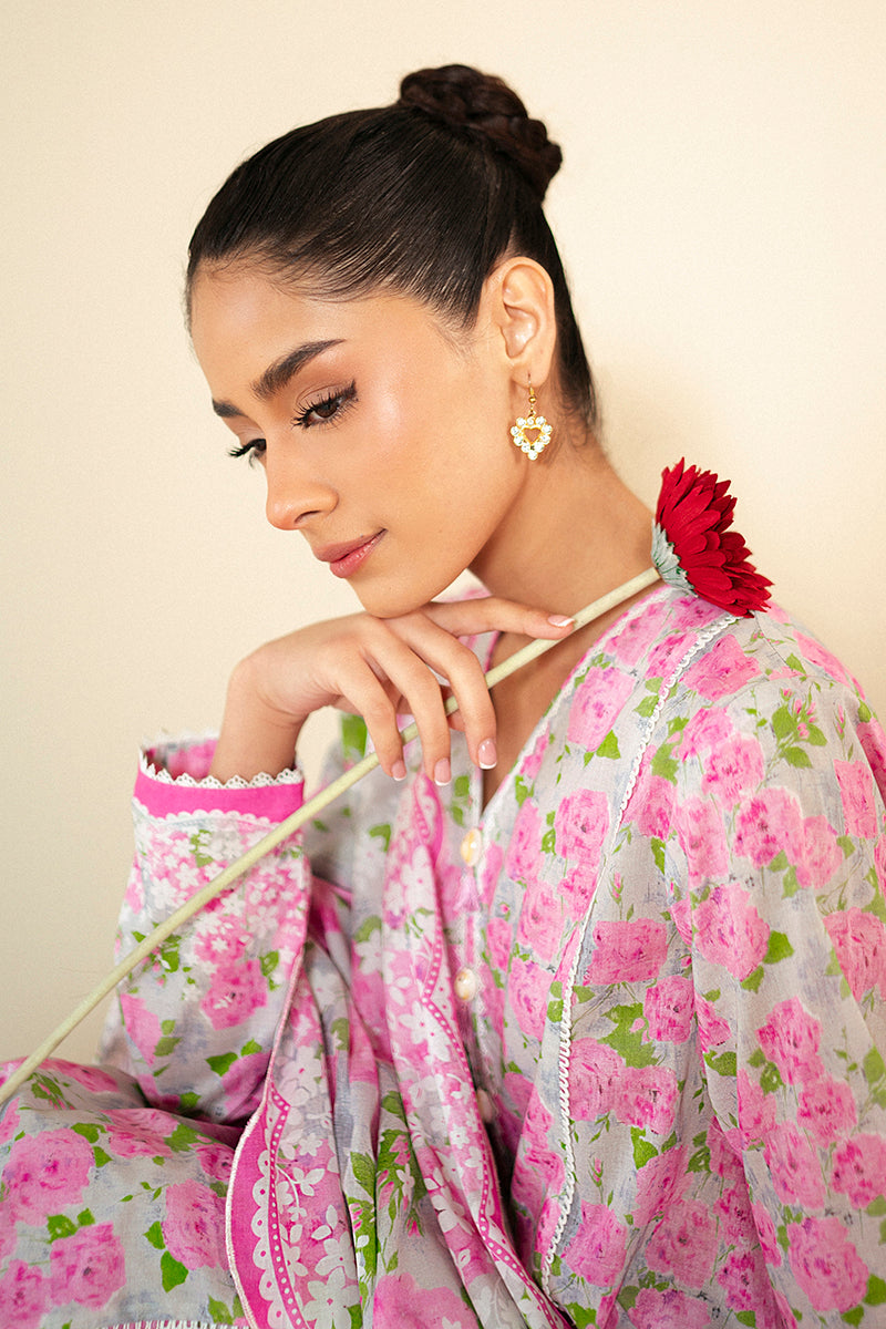 Cross Stitch | Daily Lawn 24 | FLORAL WIND-3 PIECE LAWN SUIT - Official Cross Stitch stockist in UK - Sakeena London