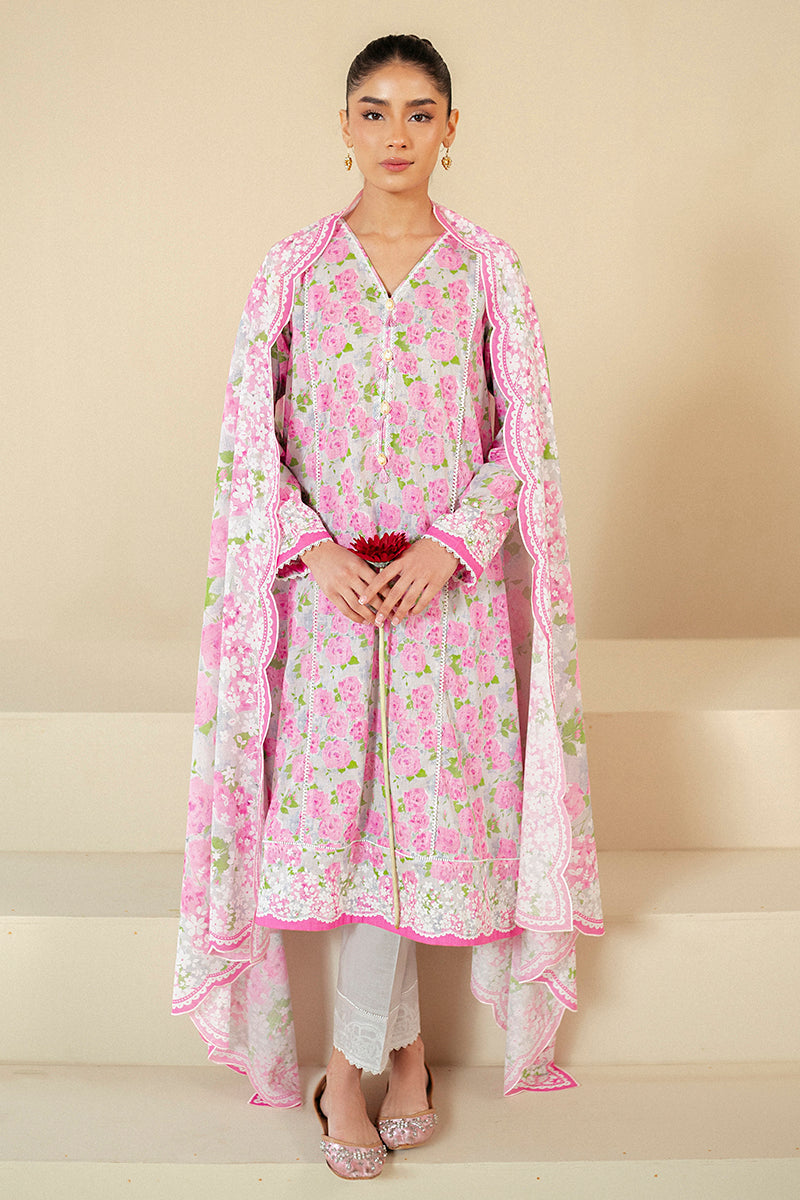 Cross Stitch | Daily Lawn 24 | FLORAL WIND-3 PIECE LAWN SUIT - Official Cross Stitch stockist in UK - Sakeena London