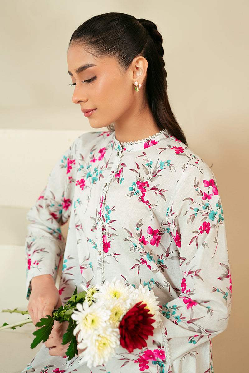 Cross Stitch | Daily Lawn 24 | FOGGY DEW-2 PIECE LAWN SUIT - Official Cross Stitch stockist in UK - Sakeena London