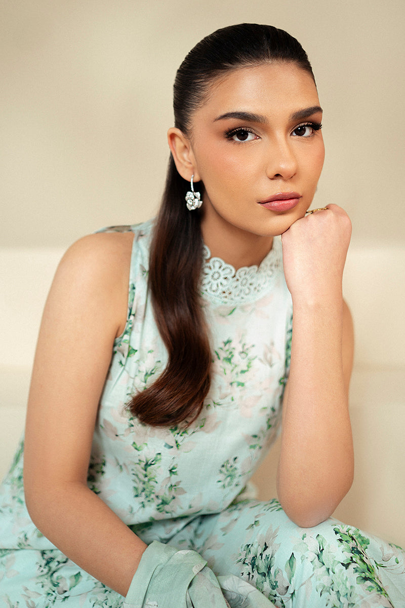 Cross Stitch | Daily Lawn 24 | ROSE GARLAND-3 PIECE LAWN SUIT - Official Cross Stitch stockist in UK - Sakeena London