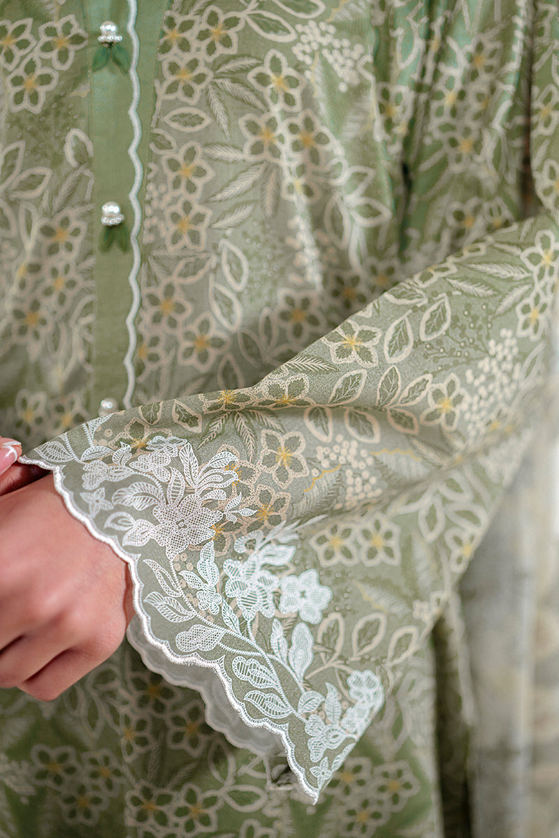 Cross Stitch | Daily Lawn 24 | SAGE BREEZE-3 PIECE LAWN SUIT - Official Cross Stitch stockist in UK - Sakeena London