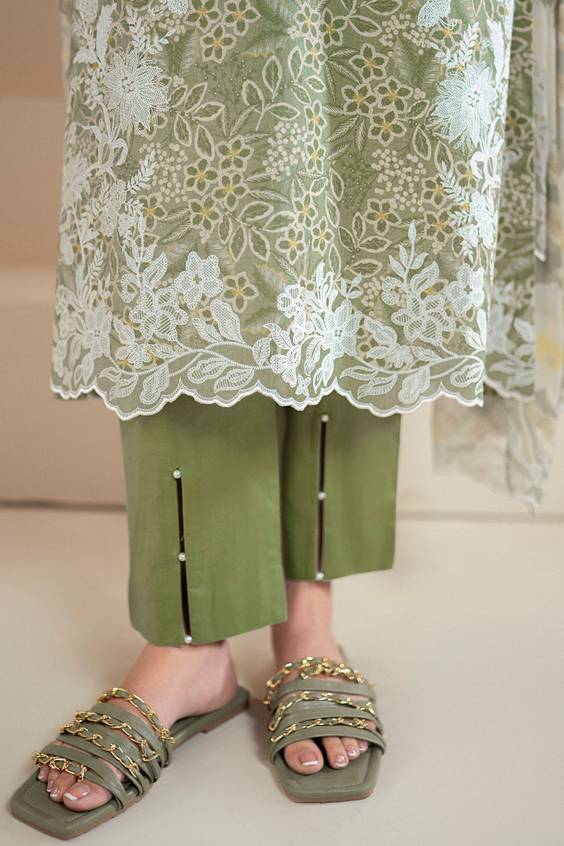 Cross Stitch | Daily Lawn 24 | SAGE BREEZE-3 PIECE LAWN SUIT - Official Cross Stitch stockist in UK - Sakeena London