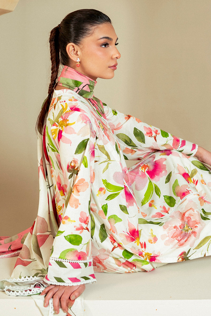 Cross Stitch | Daily Lawn 24 | HAZEL WILLOW-3 PIECE LAWN SUIT - Official Cross Stitch stockist in UK - Sakeena London