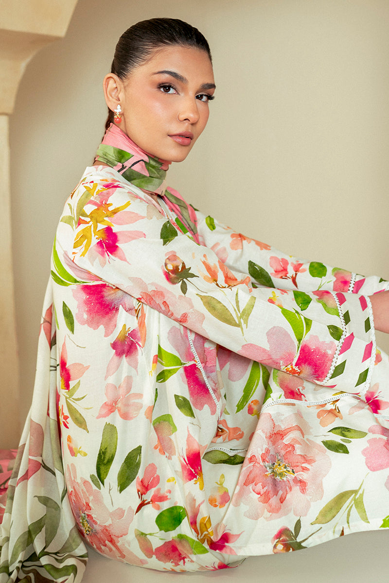 Cross Stitch | Daily Lawn 24 | HAZEL WILLOW-3 PIECE LAWN SUIT - Official Cross Stitch stockist in UK - Sakeena London