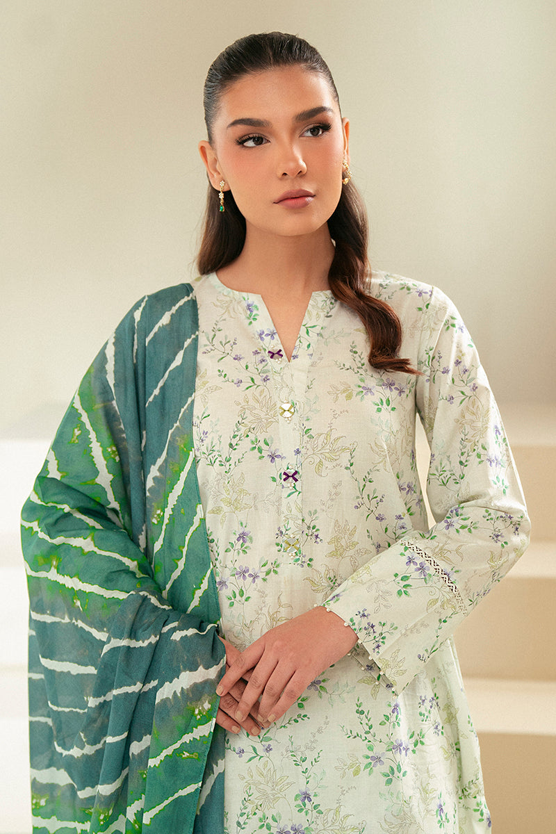 Cross Stitch | Daily Lawn 24 | LAUREL MINT-3 PIECE LAWN SUIT - Official Cross Stitch stockist in UK - Sakeena London