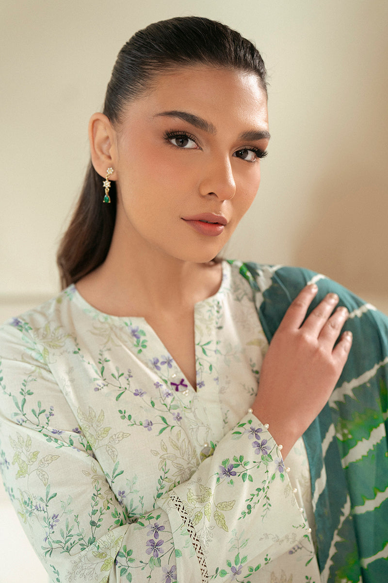 Cross Stitch | Daily Lawn 24 | LAUREL MINT-3 PIECE LAWN SUIT - Official Cross Stitch stockist in UK - Sakeena London