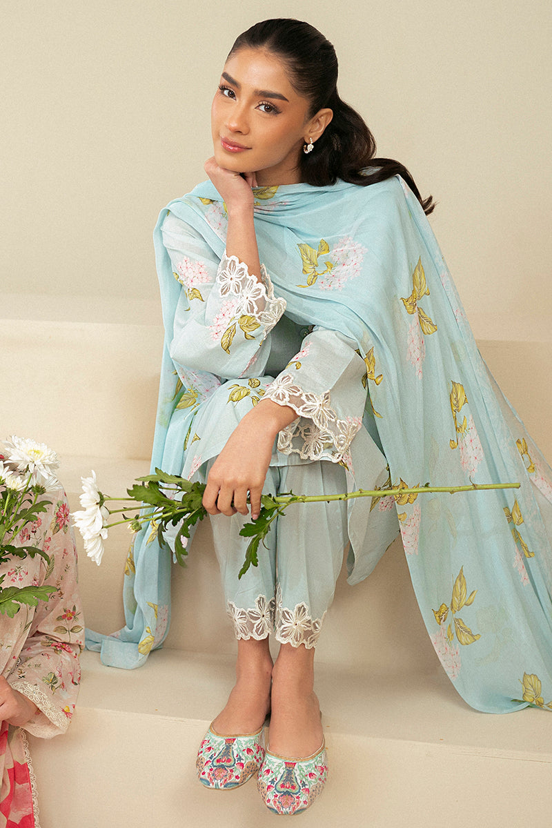 Cross Stitch | Daily Lawn 24 | DIM GRAY-3 PIECE LAWN SUIT - Official Cross Stitch stockist in UK - Sakeena London
