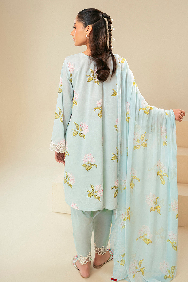 Cross Stitch | Daily Lawn 24 | DIM GRAY-3 PIECE LAWN SUIT - Official Cross Stitch stockist in UK - Sakeena London