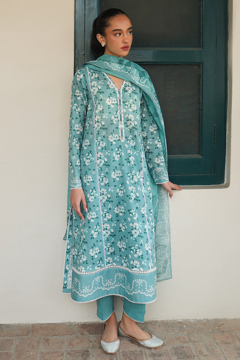 Cross Stitch | Printed Lawn | BLUE CHARM - Official Cross Stitch stockist in UK - Sakeena London