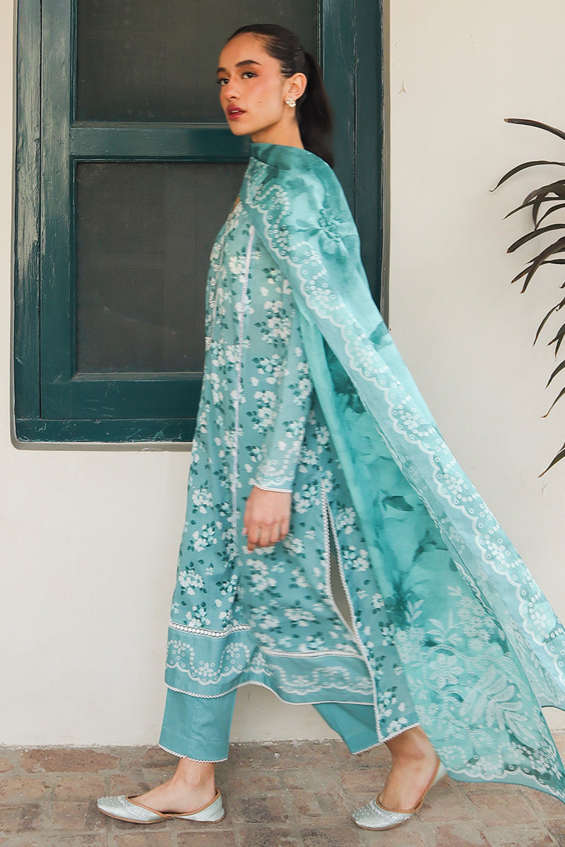 Cross Stitch | Printed Lawn | BLUE CHARM - Official Cross Stitch stockist in UK - Sakeena London
