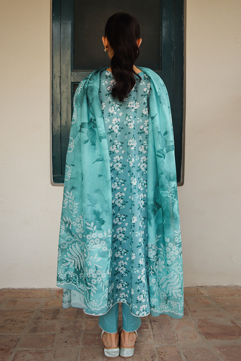 Cross Stitch | Printed Lawn | BLUE CHARM - Official Cross Stitch stockist in UK - Sakeena London