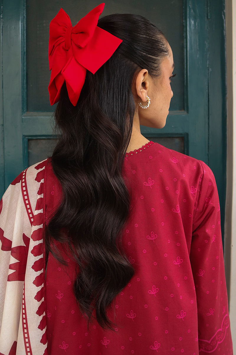 Cross Stitch | Printed Lawn | SCARLET SAGE - Official Cross Stitch stockist in UK - Sakeena London