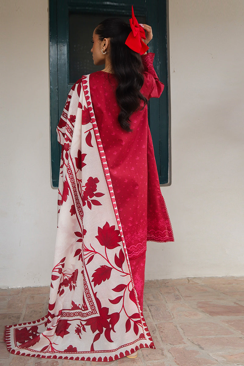 Cross Stitch | Printed Lawn | SCARLET SAGE - Official Cross Stitch stockist in UK - Sakeena London