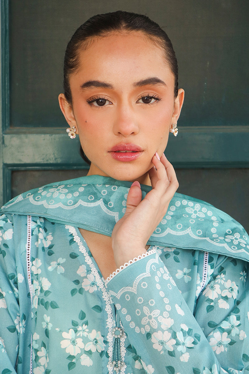 Cross Stitch | Printed Lawn | BLUE CHARM - Official Cross Stitch stockist in UK - Sakeena London